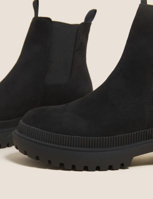 Womens M&S Collection The Chunky Chelsea Boots - Black