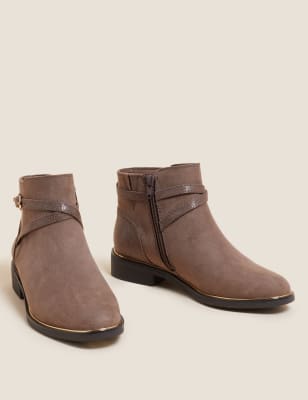 m&s flat ankle boots