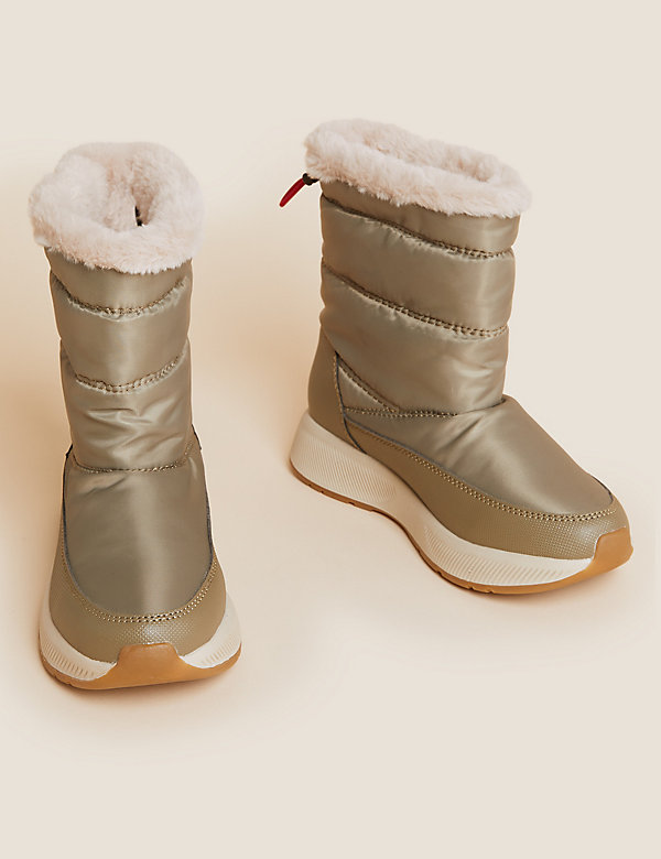 Water Repellent Flat Winter Boots