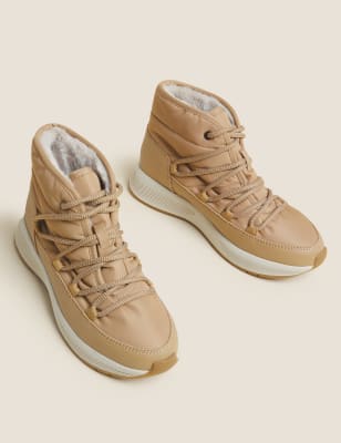 

Womens M&S Collection Botines repelentes al agua con cordones - Sand, Sand