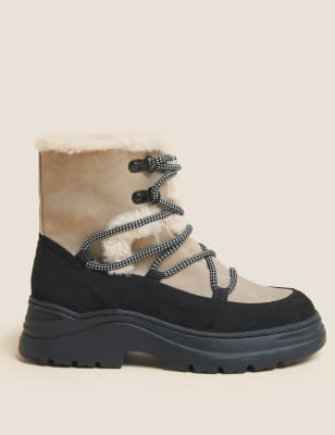 

M&S Collection Botas de invierno gruesas repelentes al aguaWomens - Taupe, Taupe