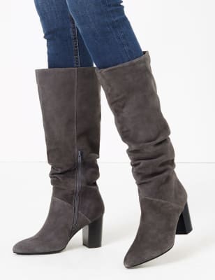 marks and spencer knee boots