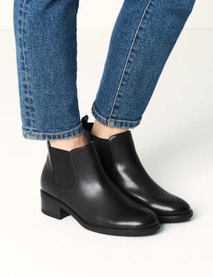 Bottines Chelsea large en cuir