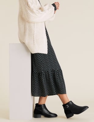 wide fit white ankle boots