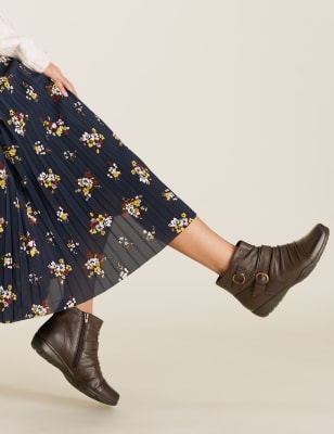 m&s ankle boots wide fit