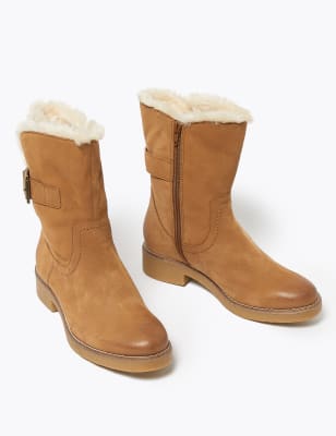m&s ankle boots wide fit