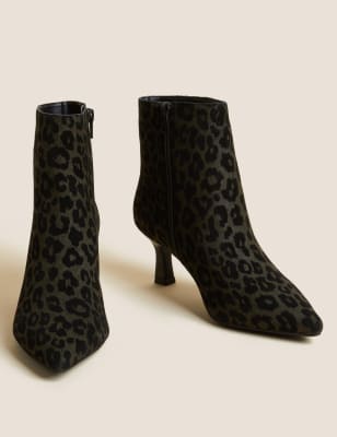 ladies kitten heel ankle boots