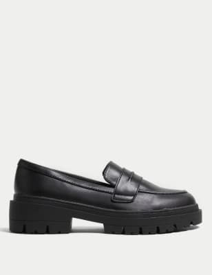 M&s 2024 black loafers