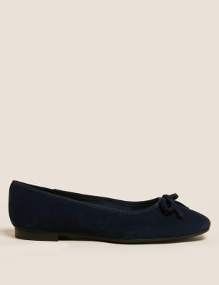 Wide fit navy ballet on sale pumps