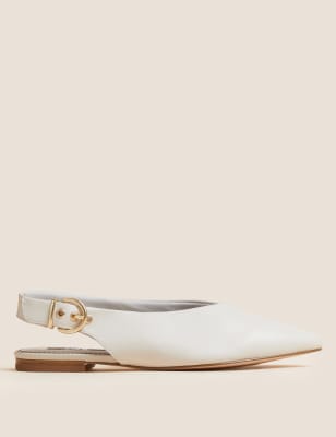wide slingback flats