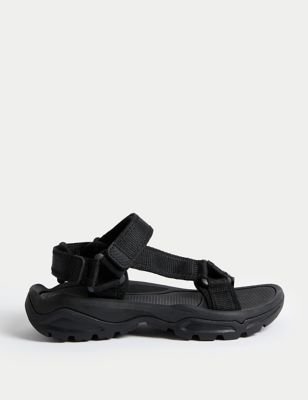 Sporty Ankle Strap Flat Sandals - CA
