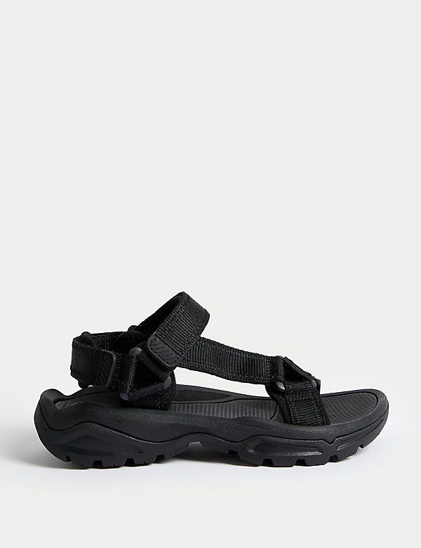 Sporty Ankle Strap Flat Sandals - NO