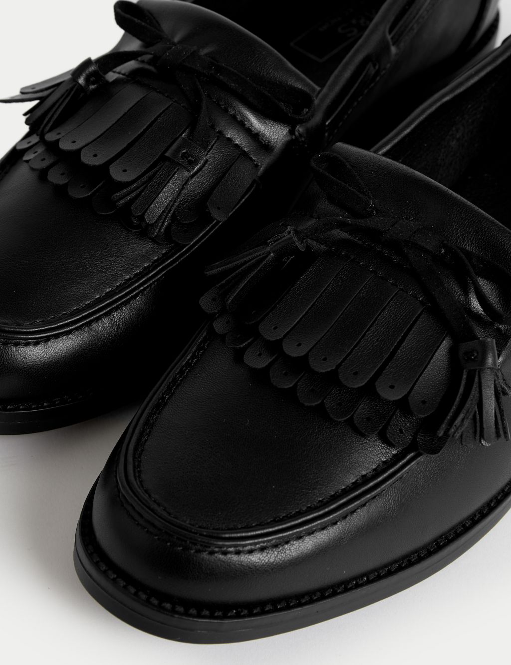 Tassel Bow Flat Loafers image 3