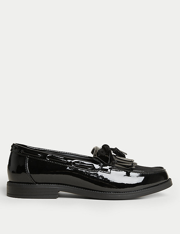 Patent Tassel Bow Loafers - MY