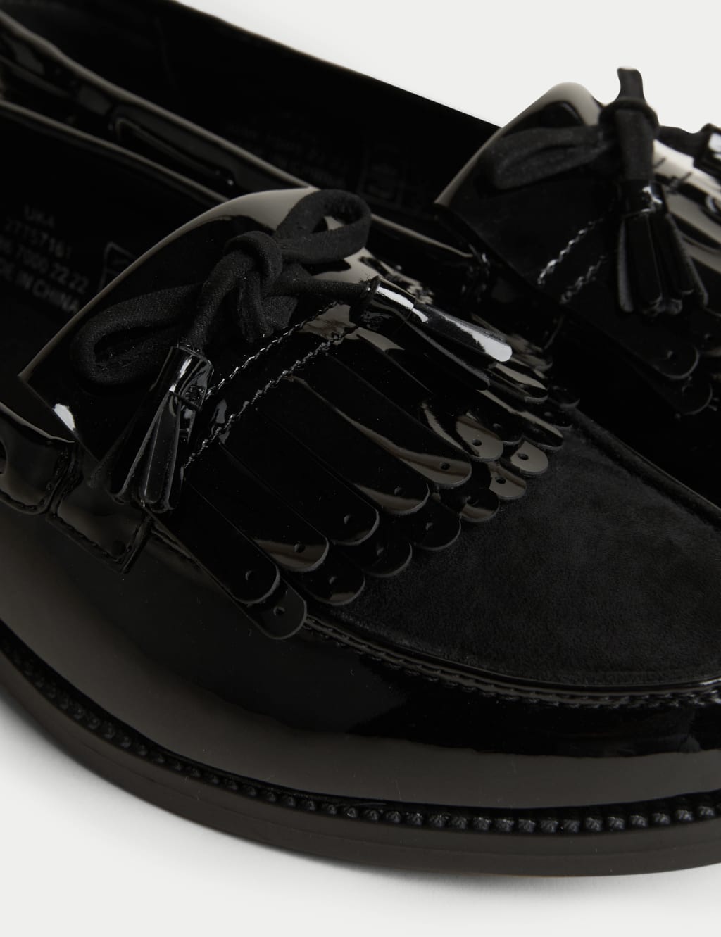 M&s ladies flat black shoes hotsell