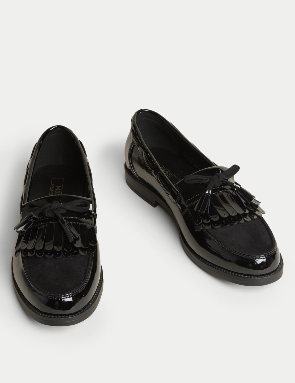 Patent Tassel Bow Loafers image 2