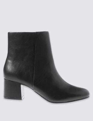 m and s block heel ankle boots
