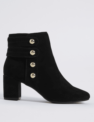 m and s block heel ankle boots