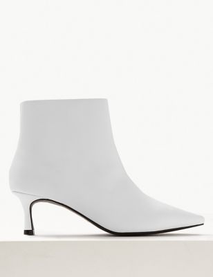 Wide Fit Kitten Heel Ankle Boots | M&S Collection | M&S