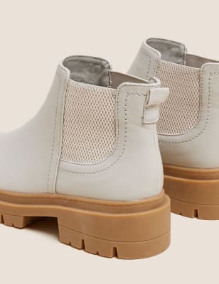 Wide Fit Chunky Chelsea Ankle Boots