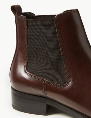 m&s leather chelsea boots