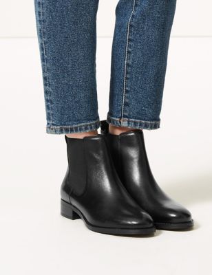 marks and spencer ladies black boots 