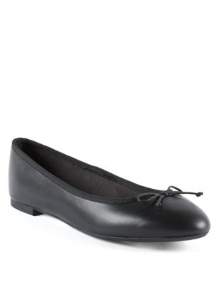 Leather Ballerina Pumps with Insolia Flex® | M&S Collection | M&S