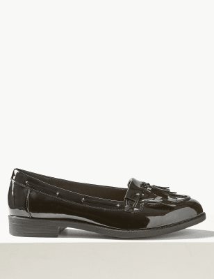 patent tassel loafers womens