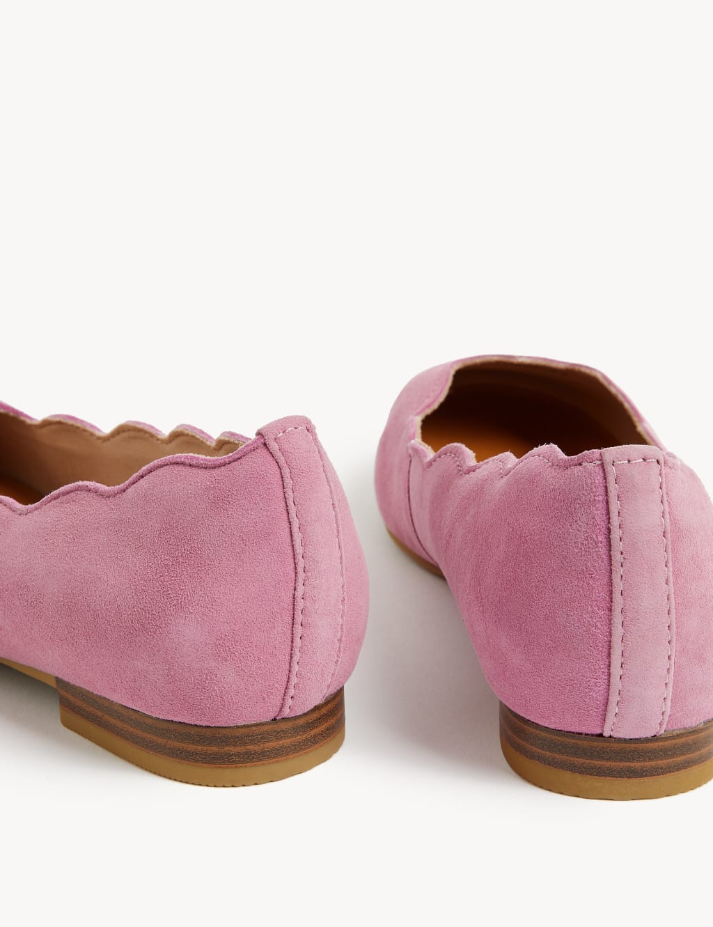 Wide Fit Suede Flat Ballet Pumps image 2