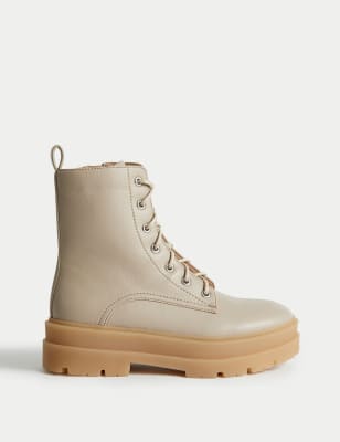 M&s lace cheap up ankle boots