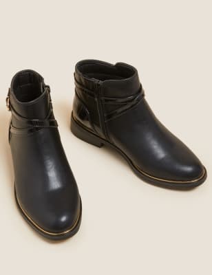 Ankle boots clearance for women flat