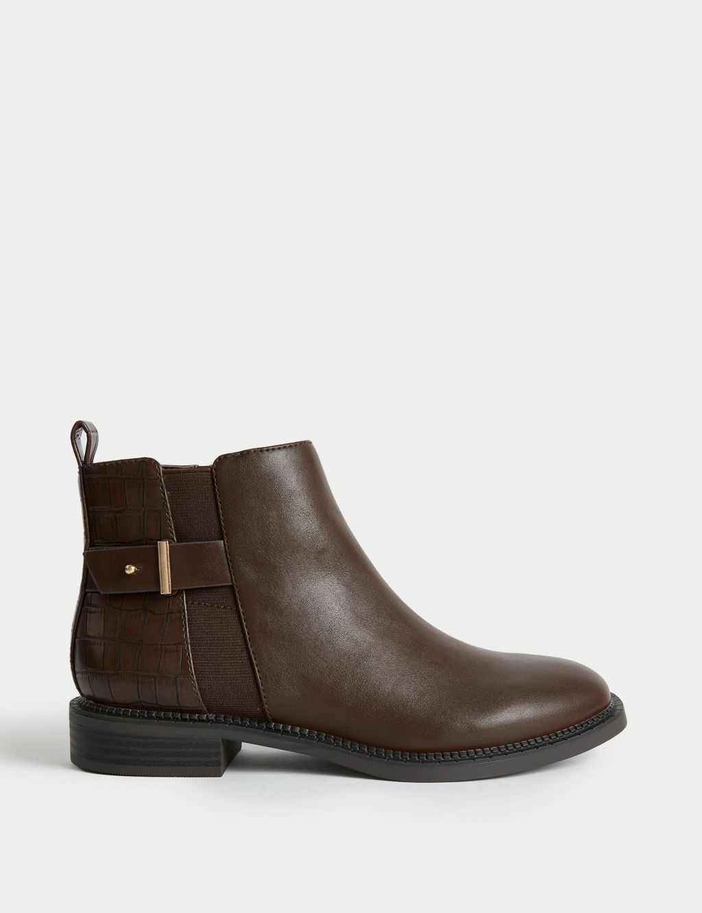 Croc Buckle Ankle Boots image 1