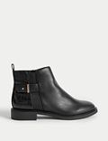 Croc Buckle Ankle Boots