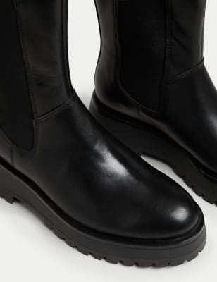 chelsea flatform ankle boots
