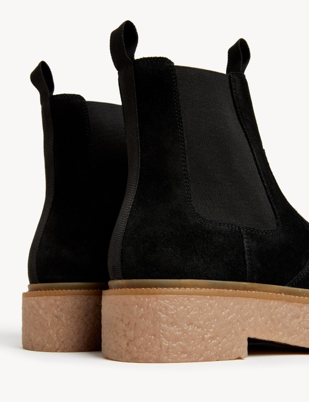 Suede Chelsea Chunky Flat Ankle Boots image 3