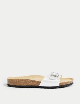 Buckle Footbed Sandals - BN
