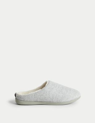 

Womens M&S Collection Mule Slippers with Secret Support - Grey Mix, Grey Mix