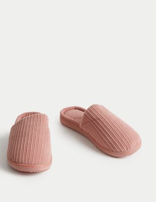 Faux Fur Lined Slippers with Secret Support