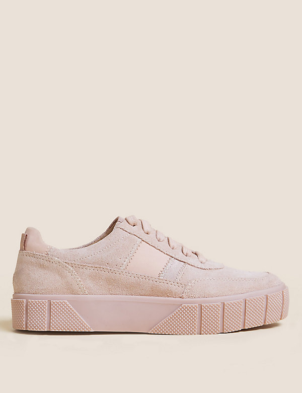 Leather Chunky Side Detail Trainers - JE