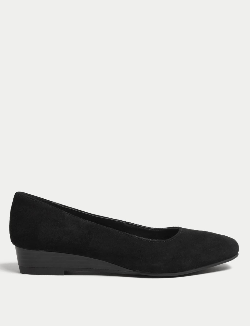 Suede Wedge Pumps image 1