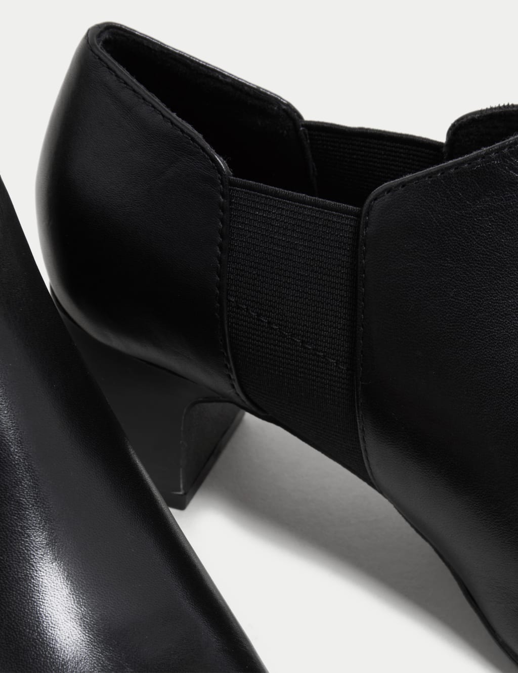 Leather Block Heel Shoe Boots image 3