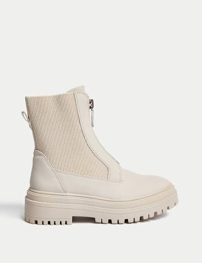 Chelsea Chunky Flatform Ankle Boots