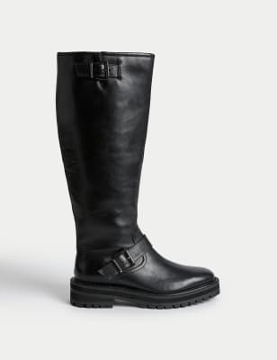 Bottes noires hauteur discount genoux