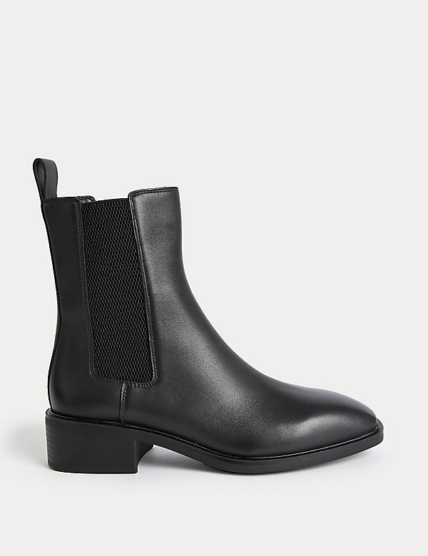 Leather Chelsea Chisel Toe Boots - NZ