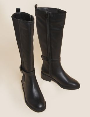 Buckle Knee High Boots | M&S Collection | M&S