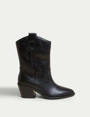 M&s block heel store boots