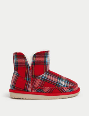 Tartan slipper online boots