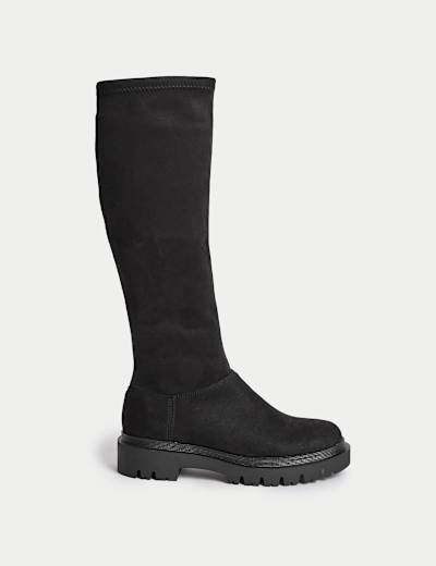 Flat Round Toe Over the Knee Boots