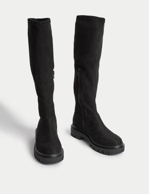 Flat Round Toe Over the Knee Boots