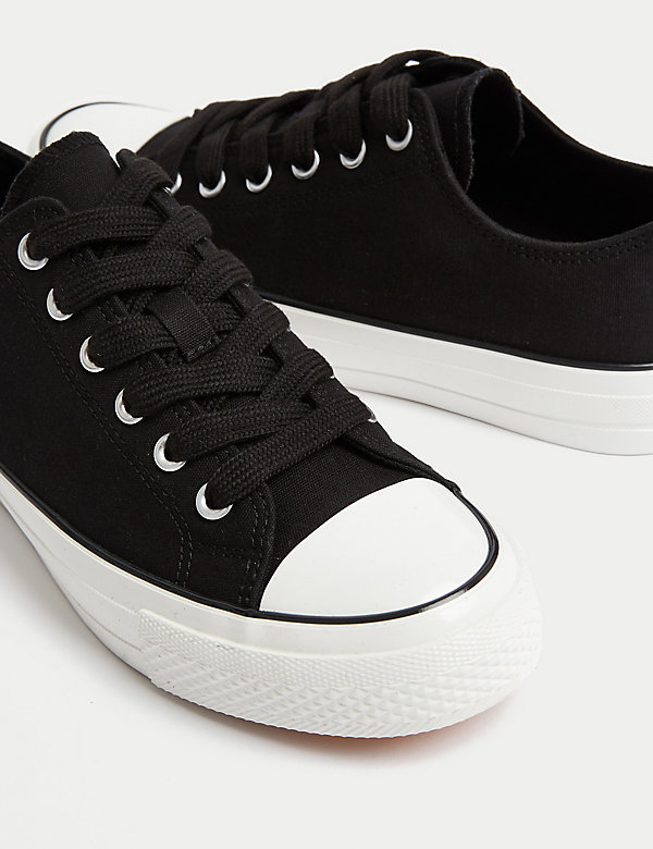 Canvas Lace Up Trainers - CH